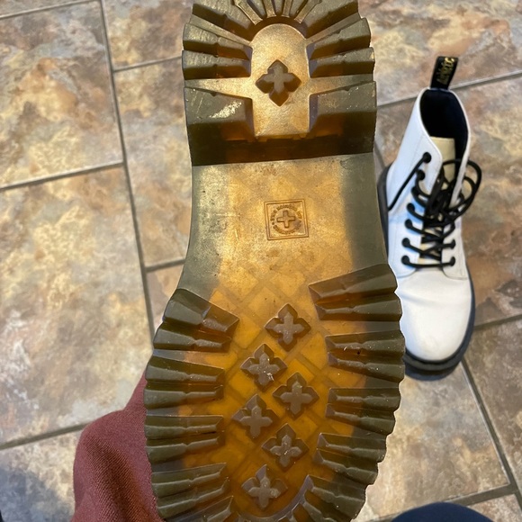 Dr. Martens Womens White Luana Combat Boot - Picture 3 of 4